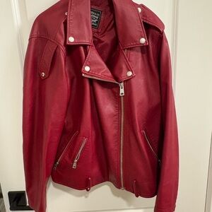 Levi’s Red Leather Jacket 1X